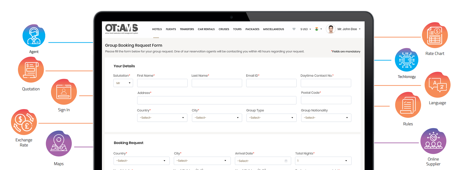 group booking software ,group travel management software