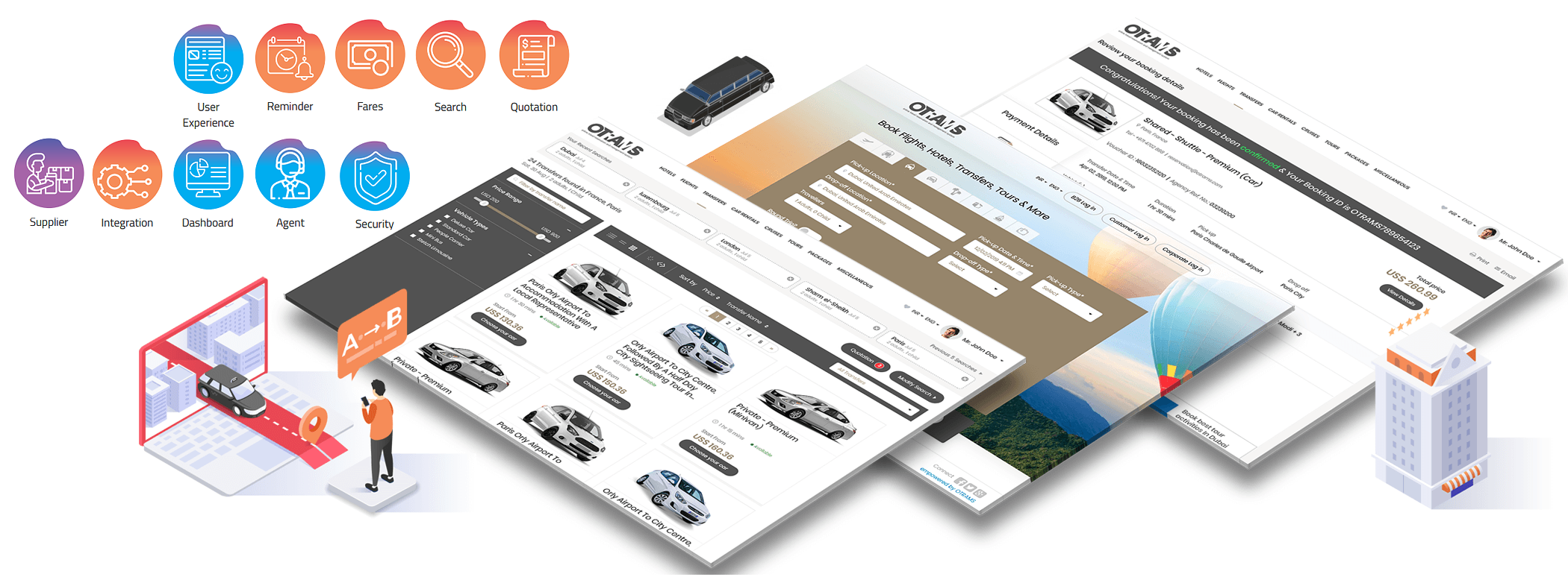 transfer booking engine, transfer booking system