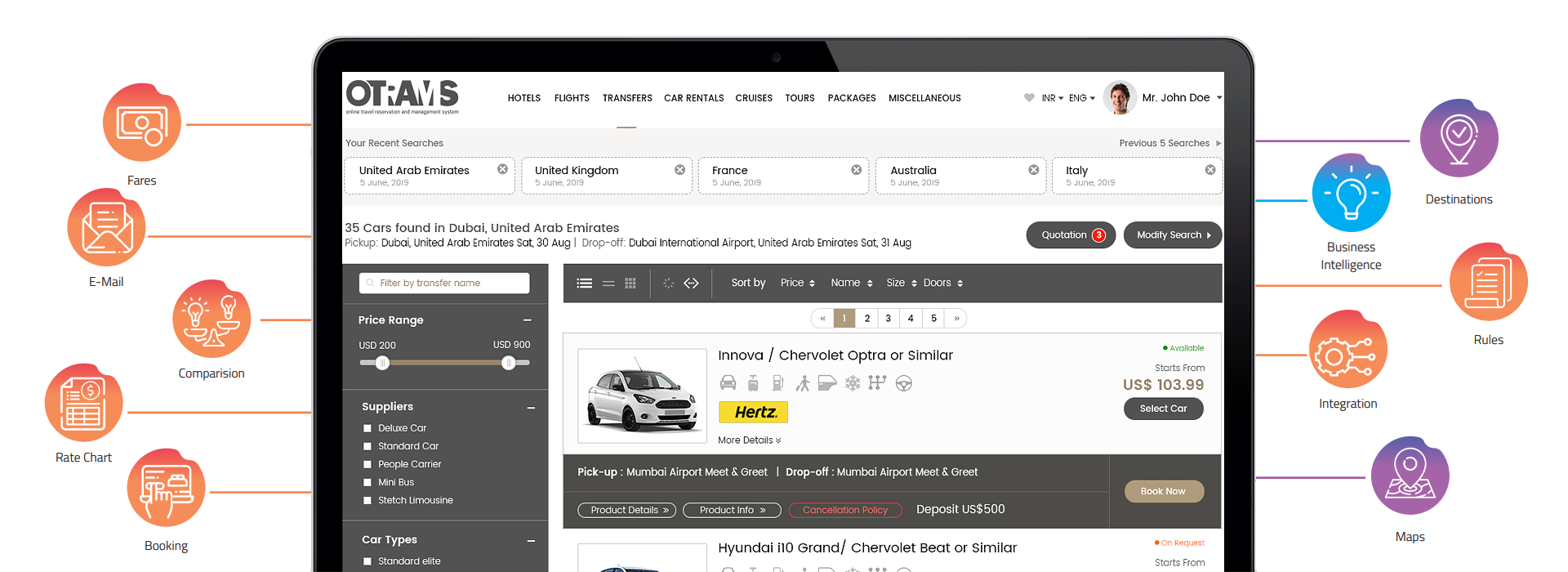 car rental booking system, car rental booking engine